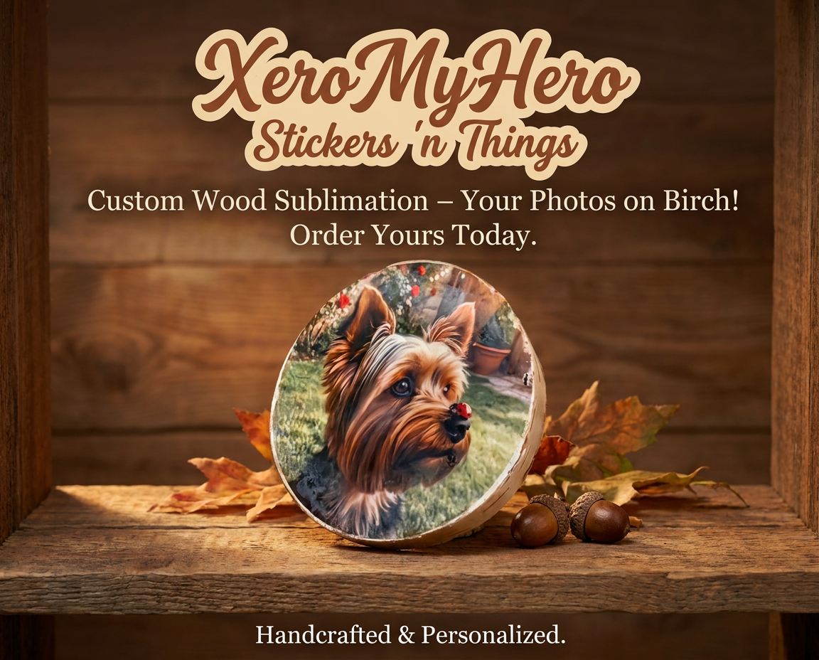 Personalized Photo on Wood Round 3.5 | Custom Picture on Basswood Slice