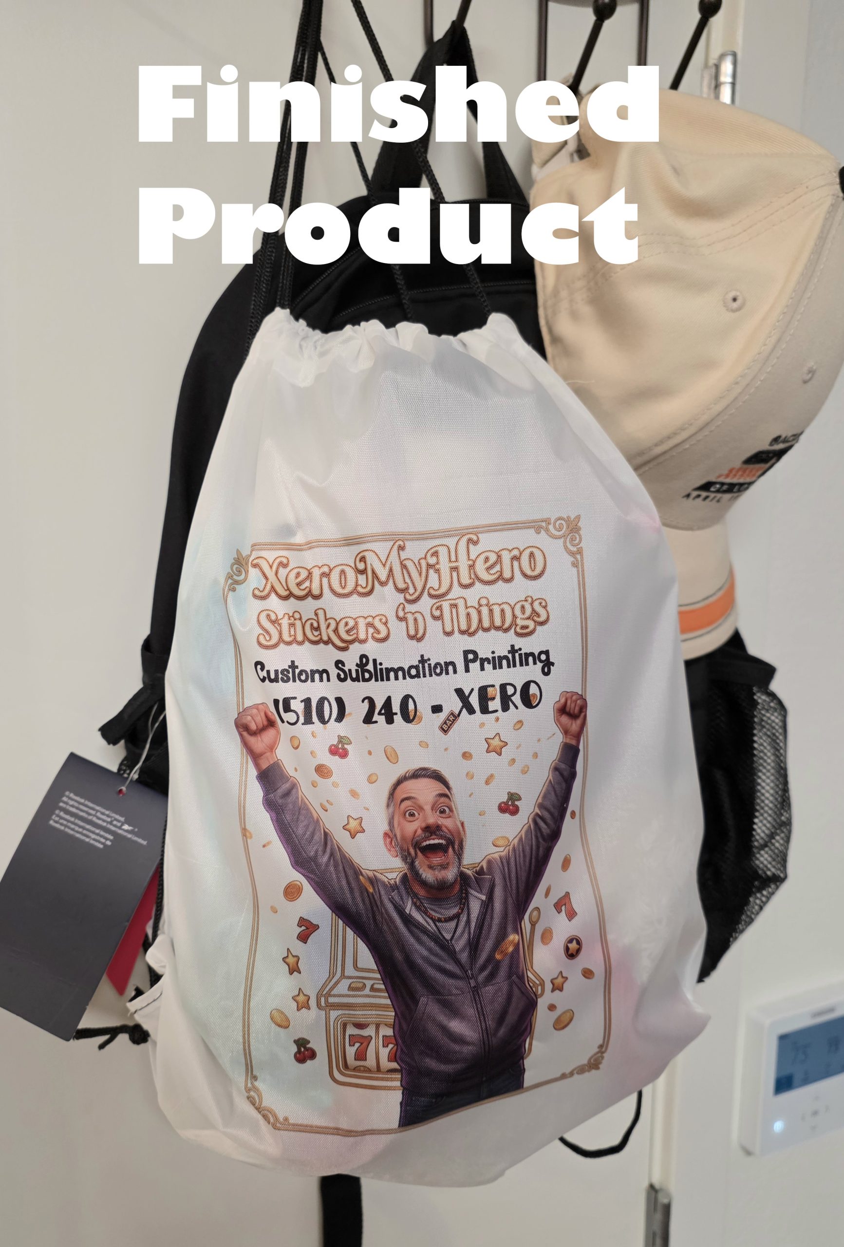 Custom Photo Drawstring Bag | Personalized Picture Backpack