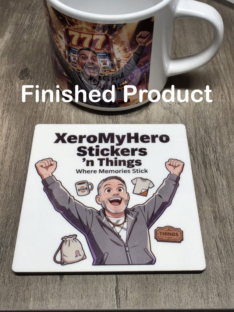 Personalized Photo Coasters Set of 4 | Custom Picture Cork Coasters